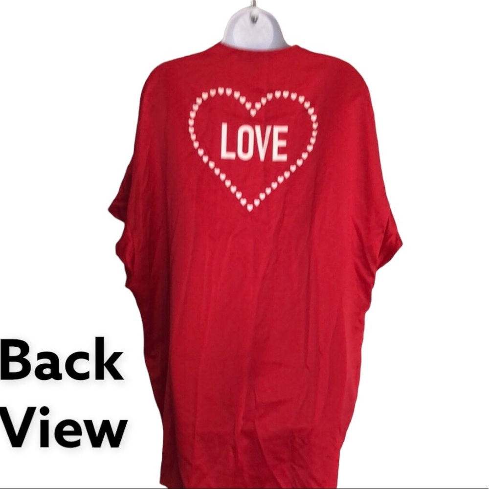 Victoria’s Secret Women’s Red Love Kimono Robe One Size